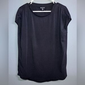 Athleta Women's Classic Black Short Sleeve Oversized Tee Small #731